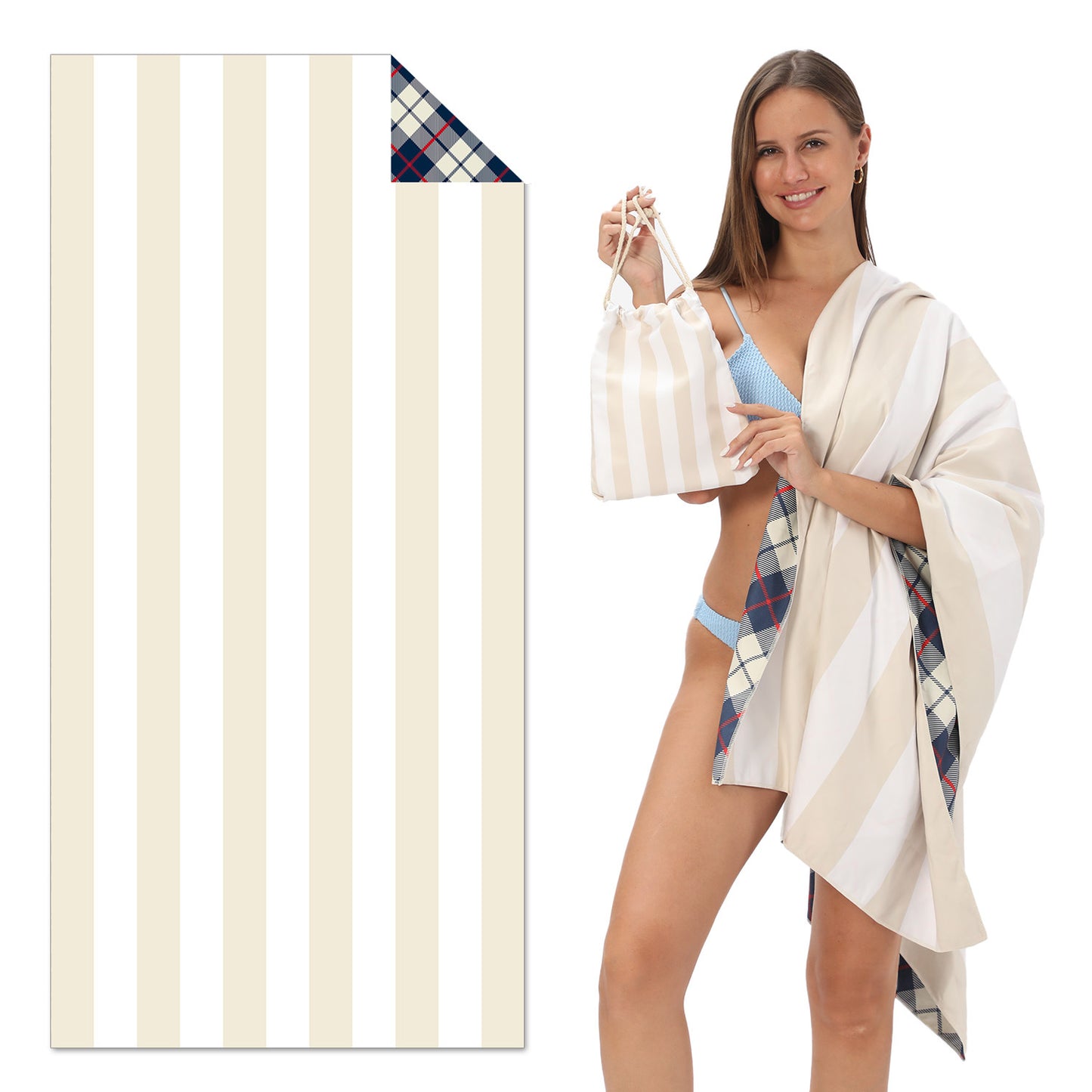 The "Not Sandy" Towel - Beige